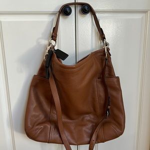 Coach leather bag brown